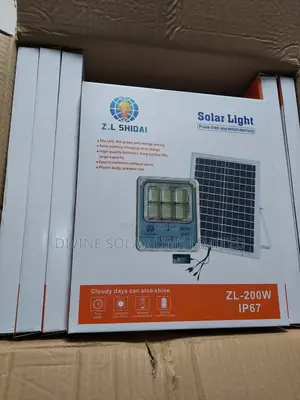 Rechargeable Solar Light 200watt With Panel