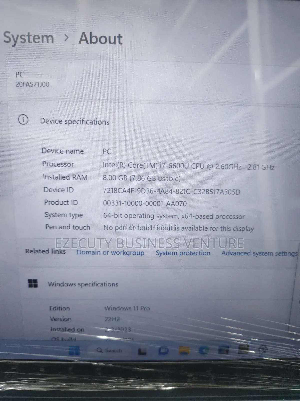 Laptop Lenovo ThinkPad T460s 8GB Intel Core I7 SSD 256GB