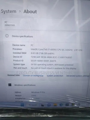 Laptop Lenovo ThinkPad T460s 8GB Intel Core I7 SSD 256GB