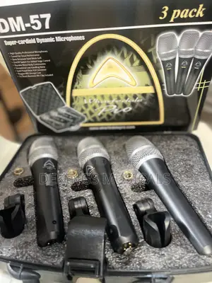 Wharfedale Pro Dm-57 Super-cardioid Dynamic Microphones 3 Pack