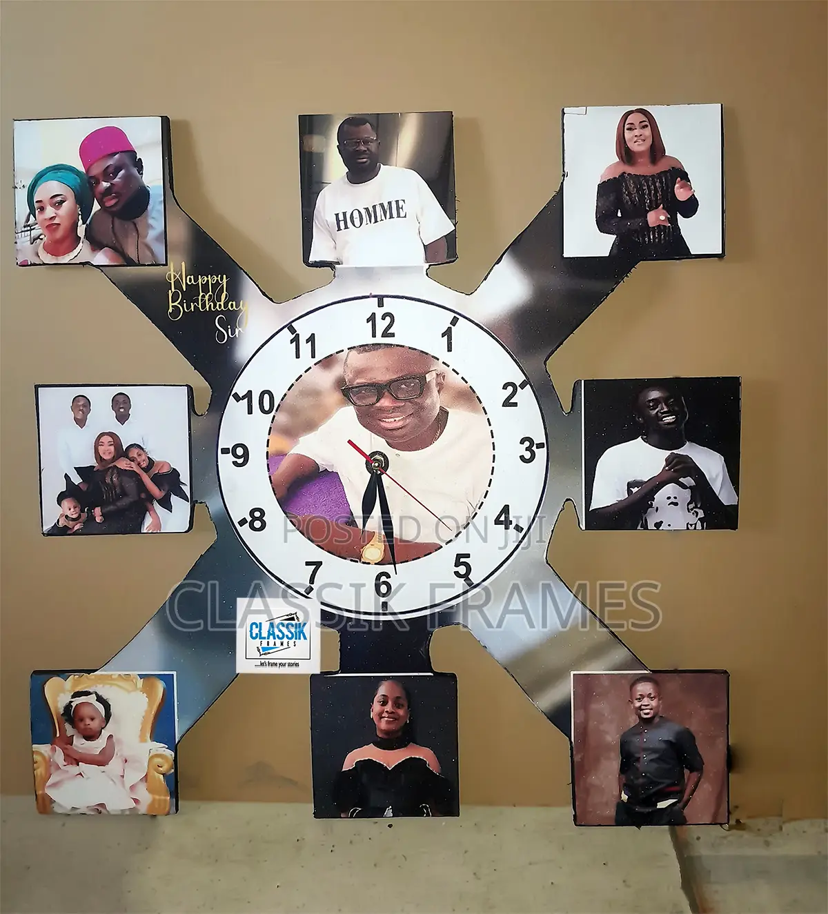 Customised Clock With Images