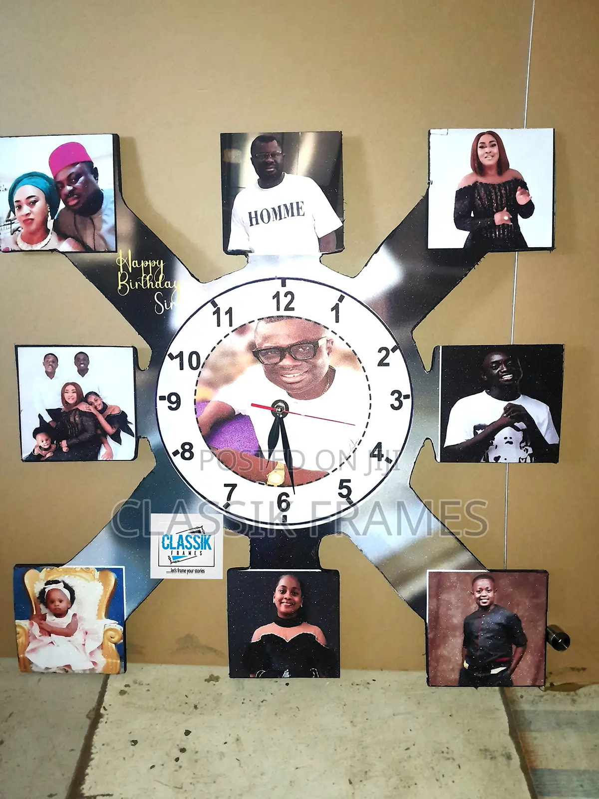 Customised Clock With Images
