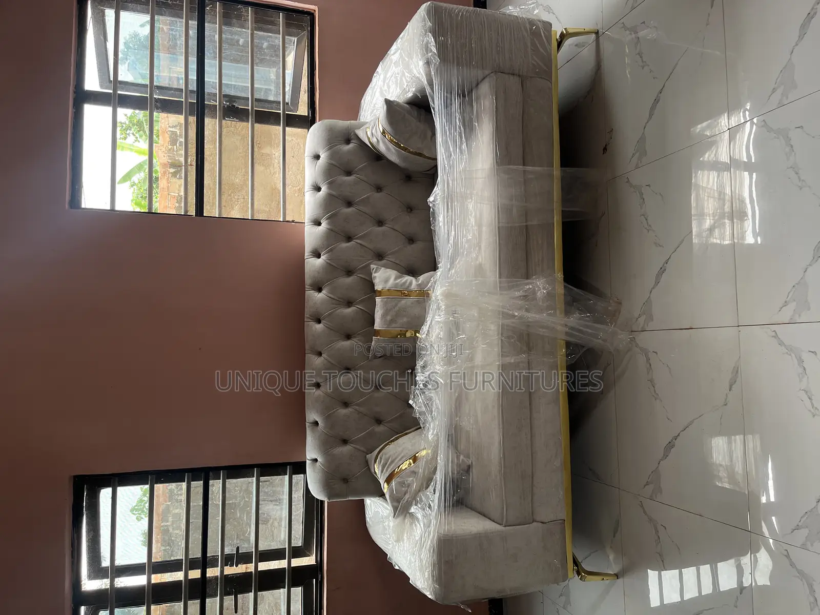 Executive Grey Living Room Sofa Set