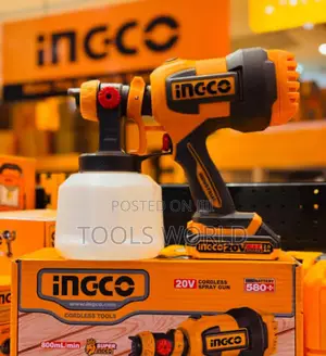 Ingco 20v Cordless Paint Spray Gun – Fast Efficient Spraying