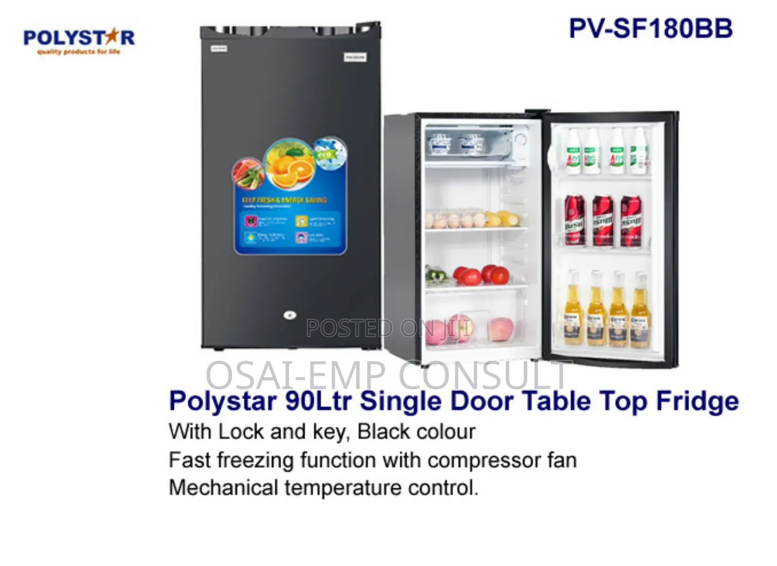 90l Refrigerator Fridge/Freezer Compartments