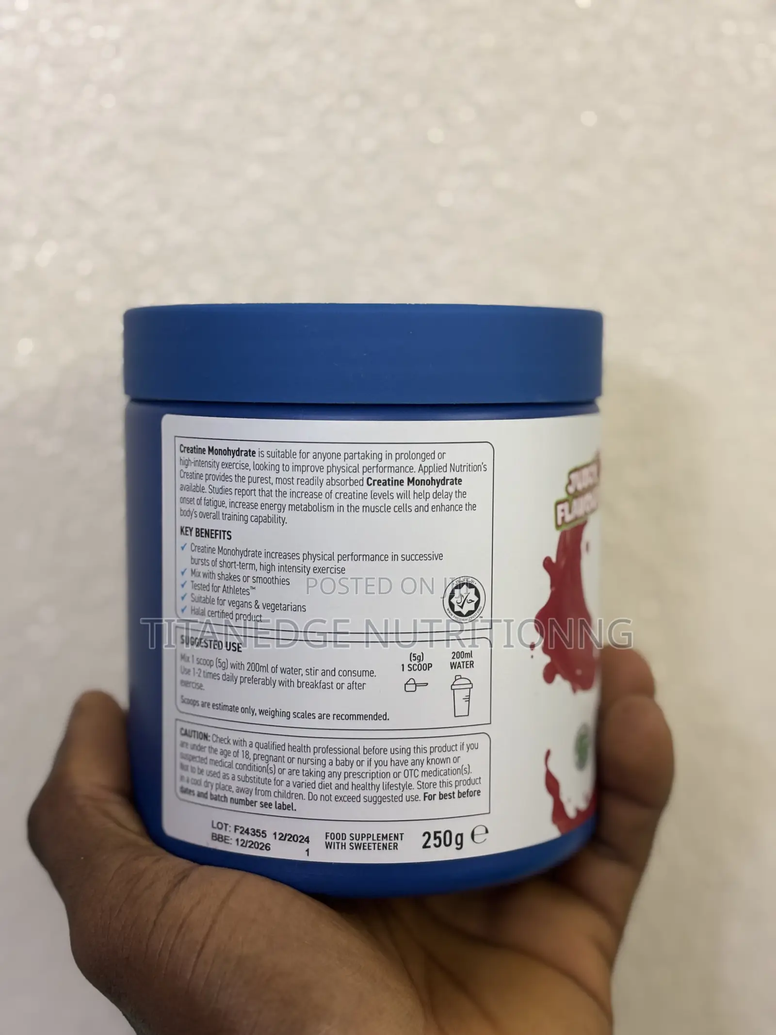Applied Nutrition Micronised Creatine (Flavoured)
