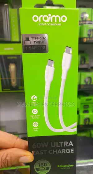 Oraimo 60watts Robust Line C to C 1.5m Cable