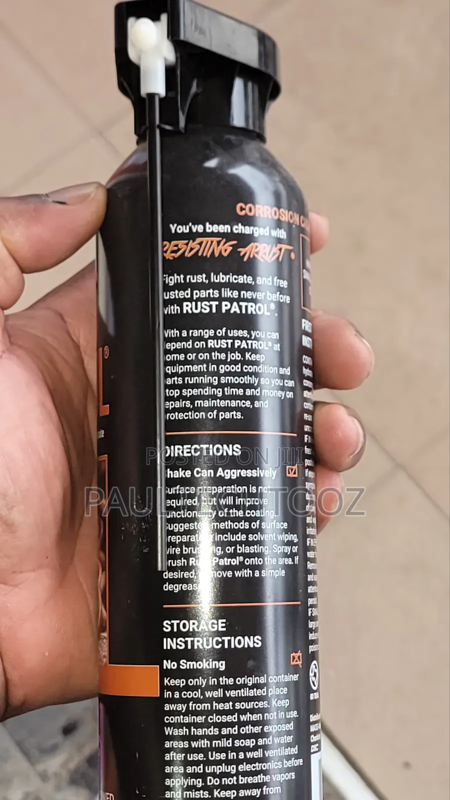 Rust Patrol Antirust Spray. Very Active