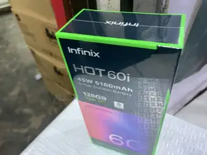 New Infinix Hot 60i 128 GB Black