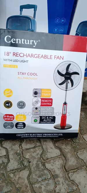 Original Rechargeable Fan Century 18 Inches