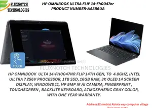 New Laptop HP OmniBook Ultra Flip 14" 16GB Intel Core Ultra 7 SSD 1T