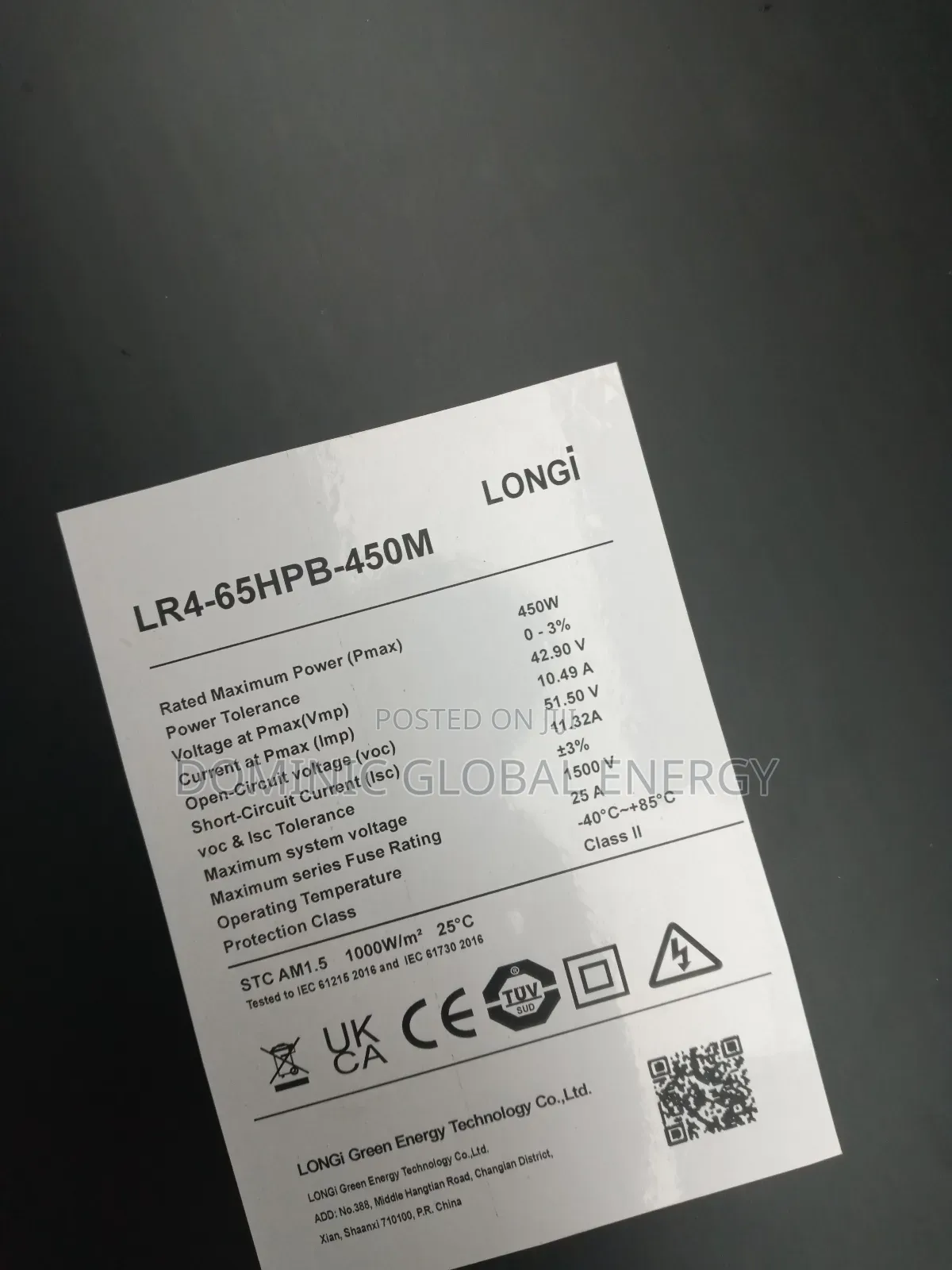 450watts Solar Panel