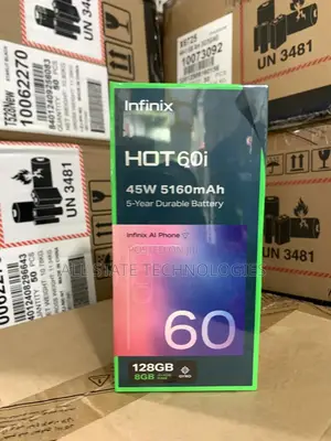 New Infinix Hot 60i 128 GB Black