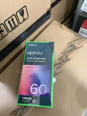 New Infinix Hot 60i 128 GB Black