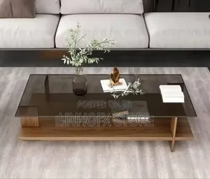 Transparent Glass Nordic Coffee Table