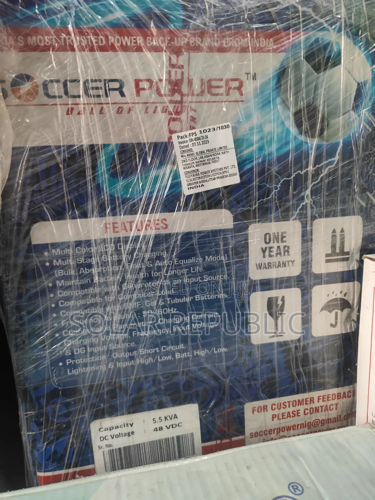 5.5kva 48v Soccer Power Inverter