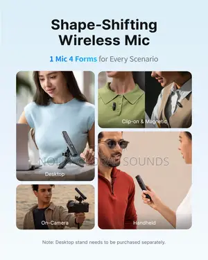 Boya Magic Wireless Mini Microphones for iPhone/Android/Pc/Camera,4in1