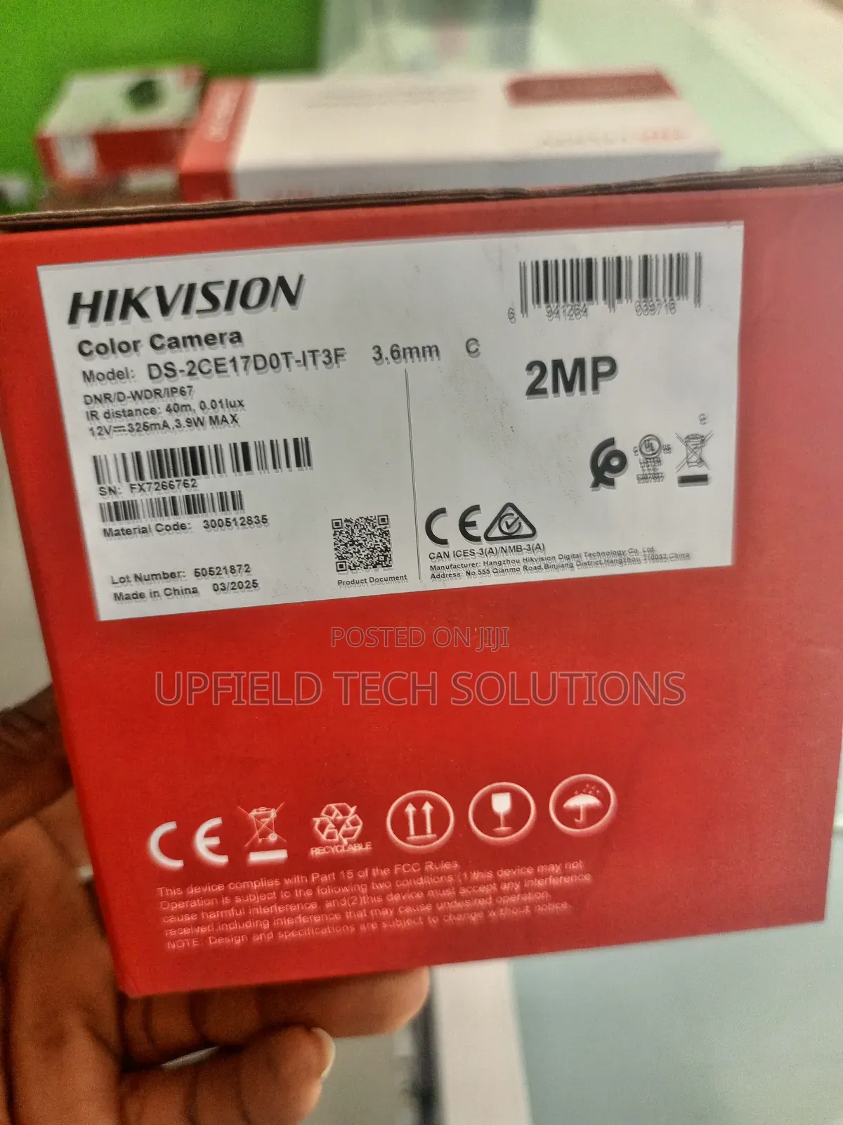 Hikvision 2mp Hd Camera (Big Casing)