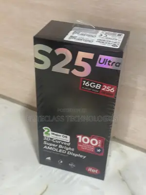New Itel S25 Ultra 256 GB Black