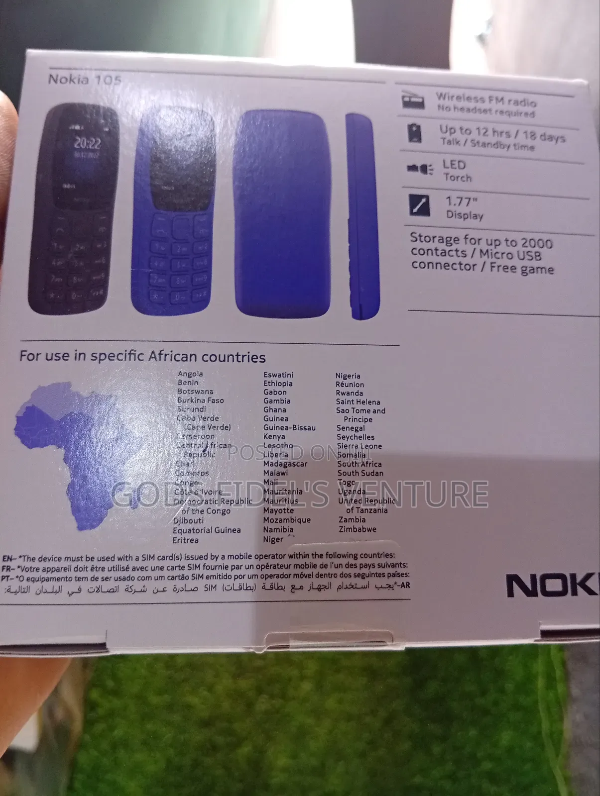 New Nokia 105 Black