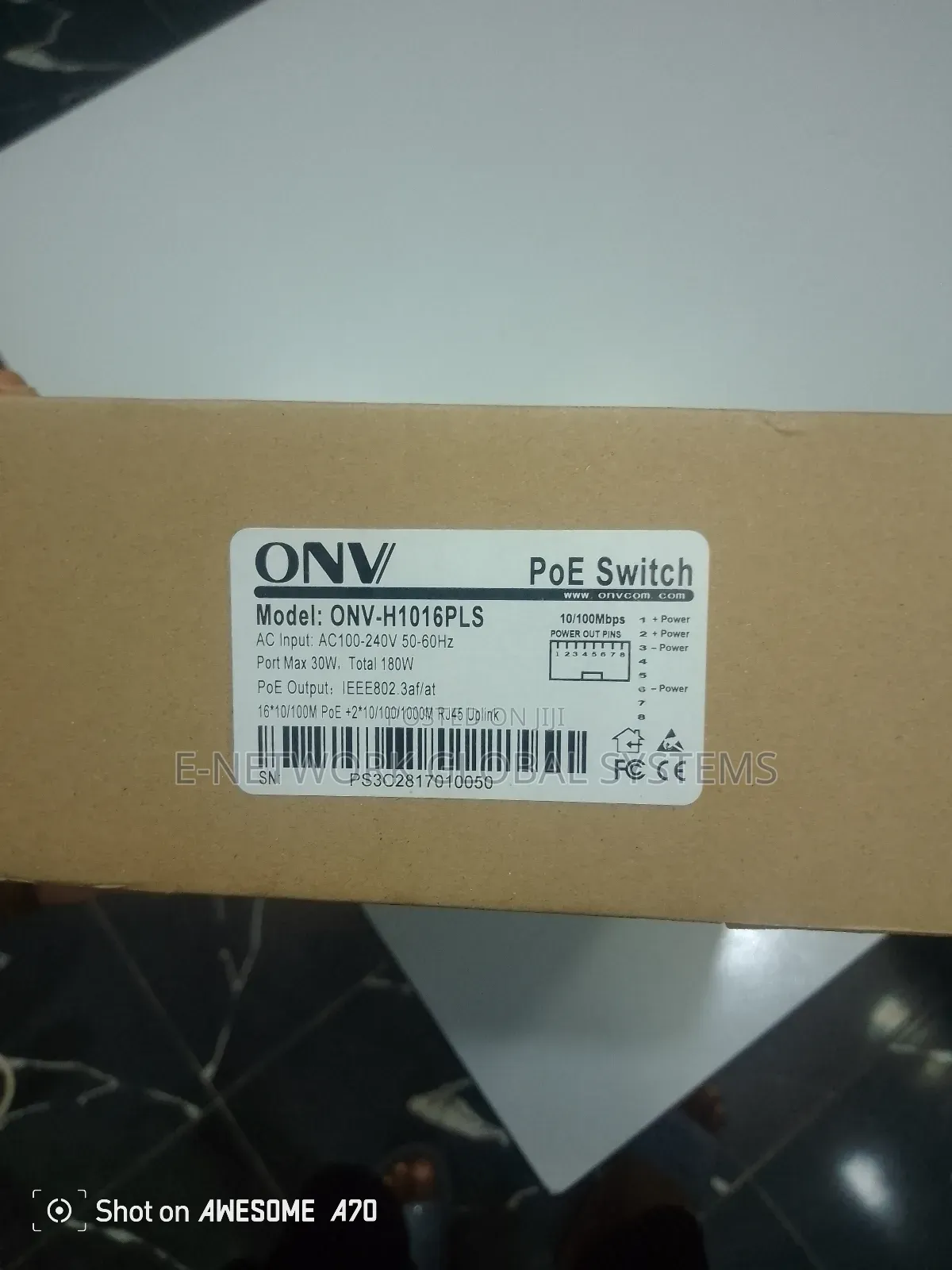 Onv 16 Ports Smart Poe Switch