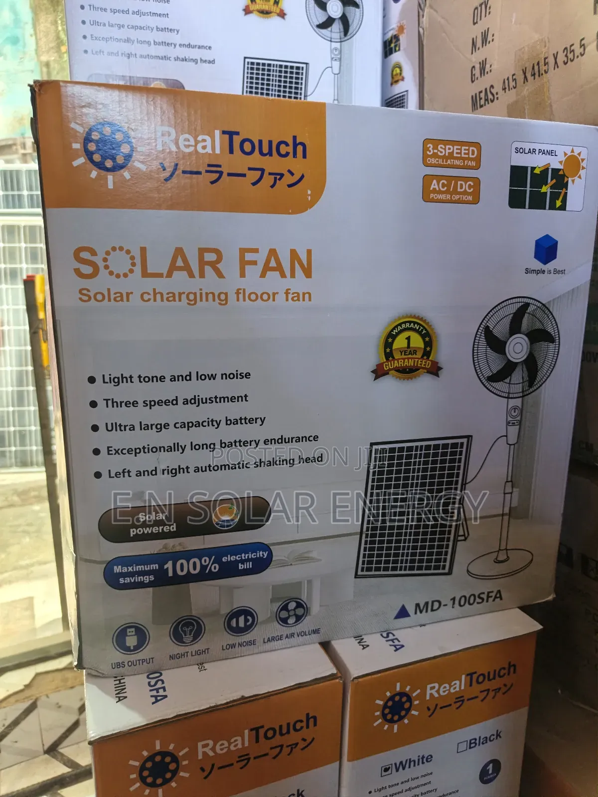 Solar Rechargeable Fan Available