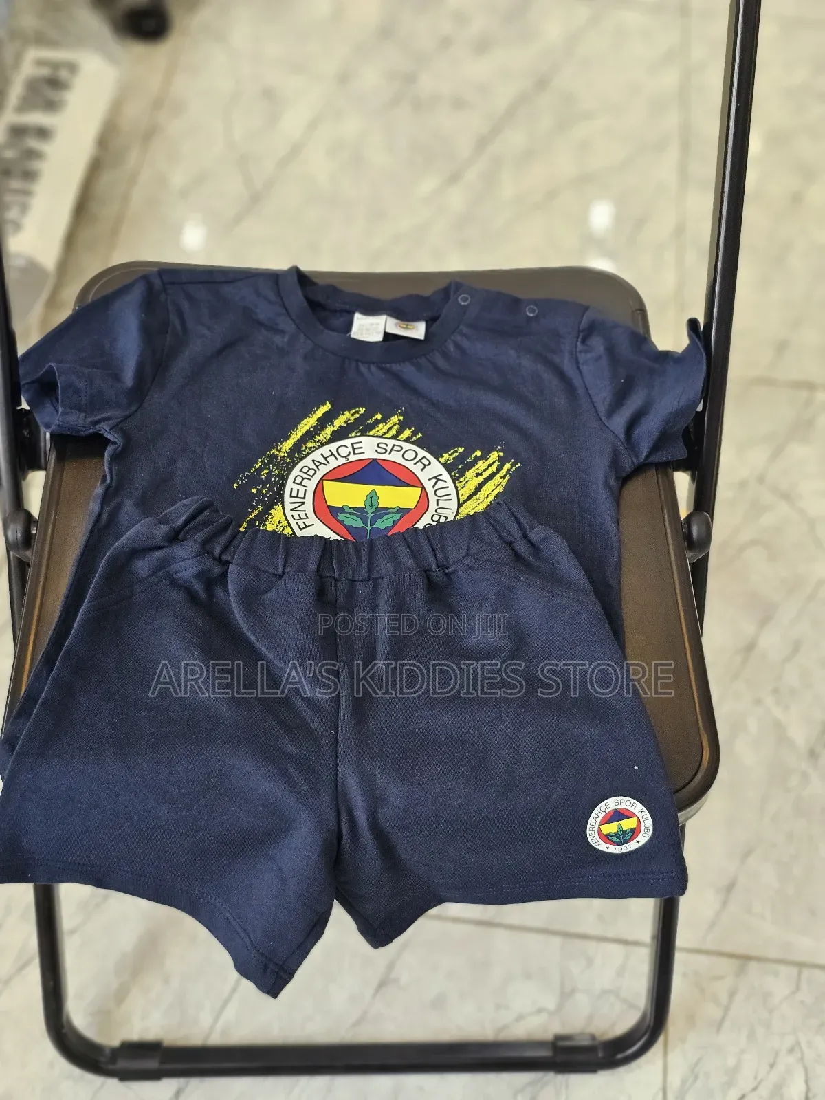 LCW Baby Fenerbahçe Printed Baby Boys' Short Set