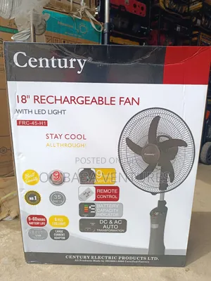 Century 18" Rechargeable Standing Fan