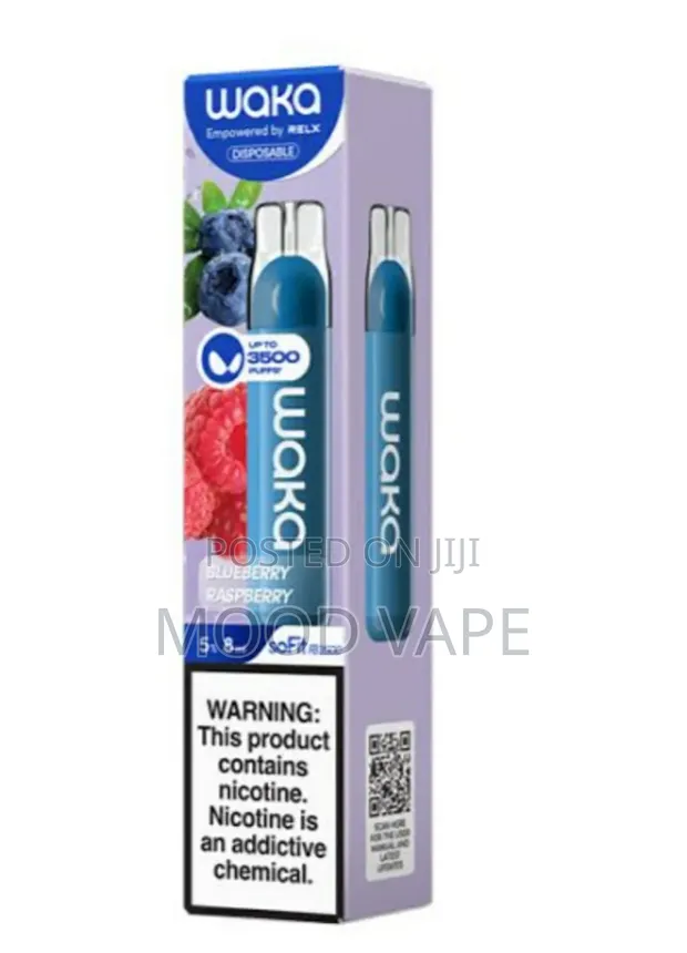 Waka 3500 Disposable Vape Pre - Filed With Strawberry Mix Flavor don  siyarwa - mood vape  Farashi:  9,000 a Jiji.ng [Lekki]