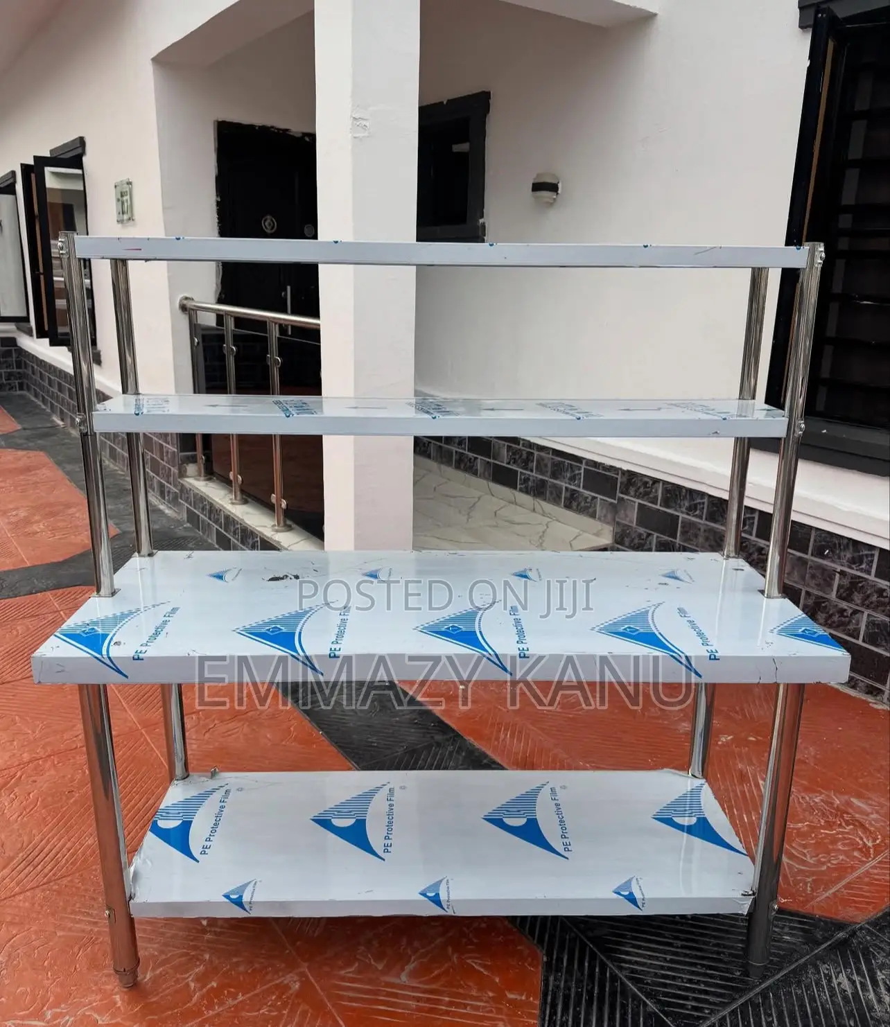 Stainless Table With Shelf