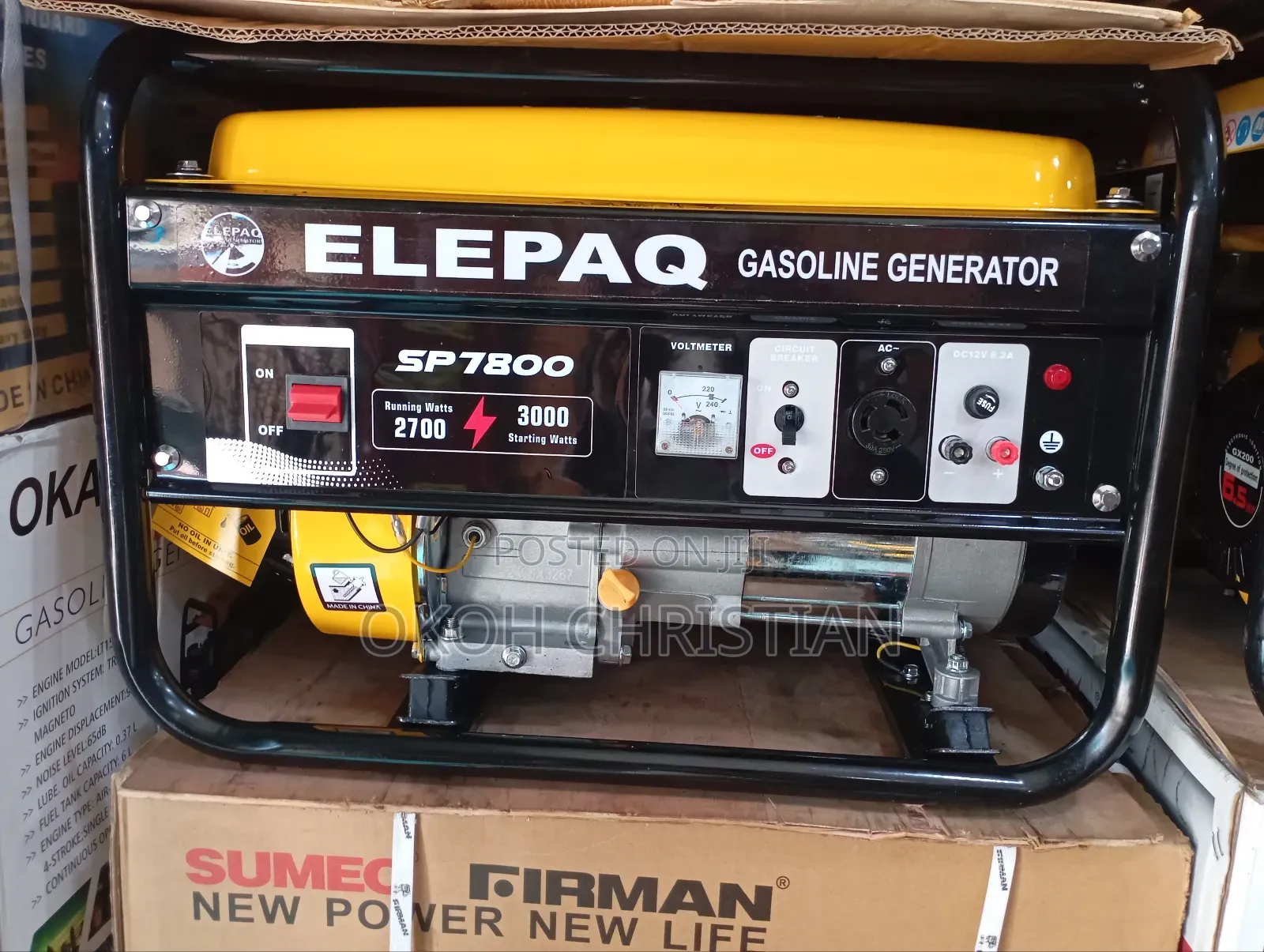 Elepaq Generator Sp7800