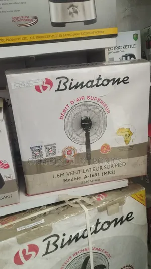 Binatone 16 Inches Standing Fan (A1691) - Black + 2 Years Warranty