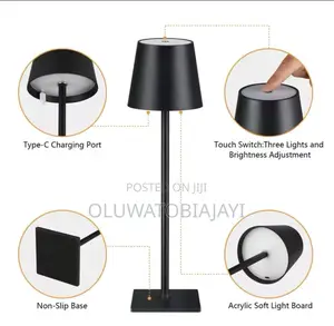 Wireless Table Lamp Led  Vases Light Touch Switch Bar Dining Lamp