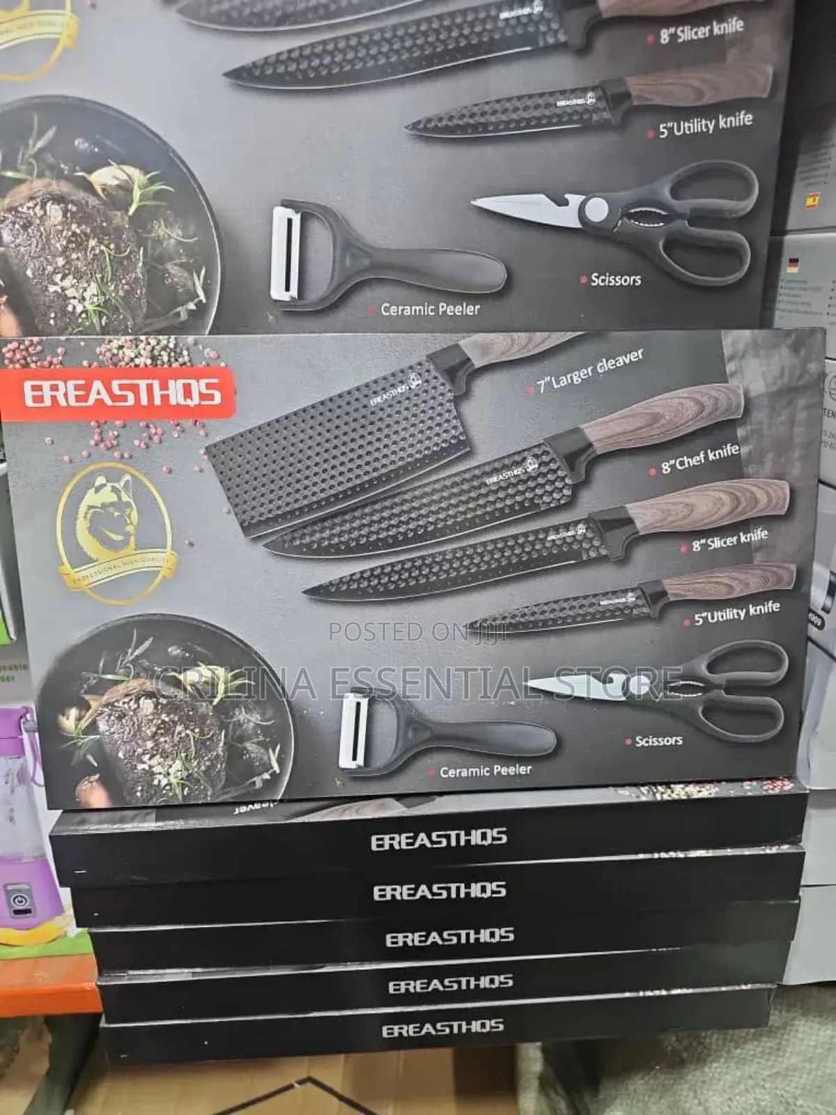 Set of Knives, Scissors and Peeler