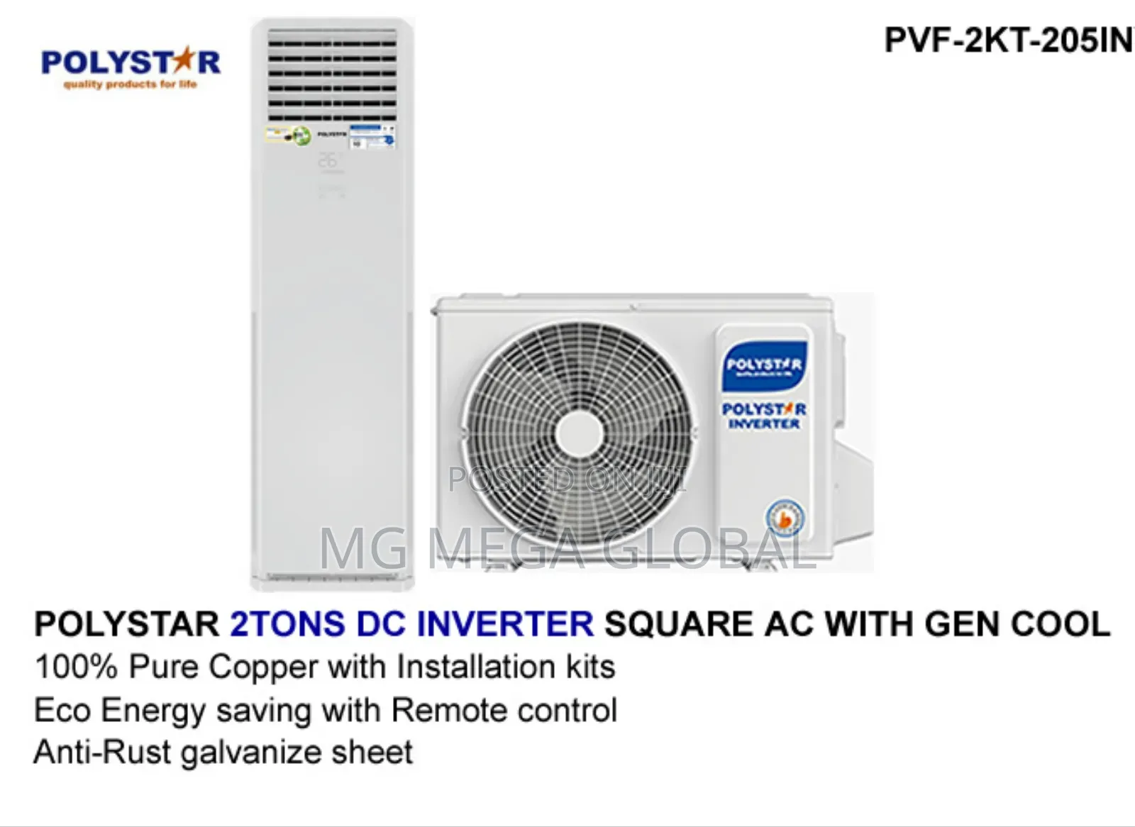 Polystar 2tons Inverter Ac