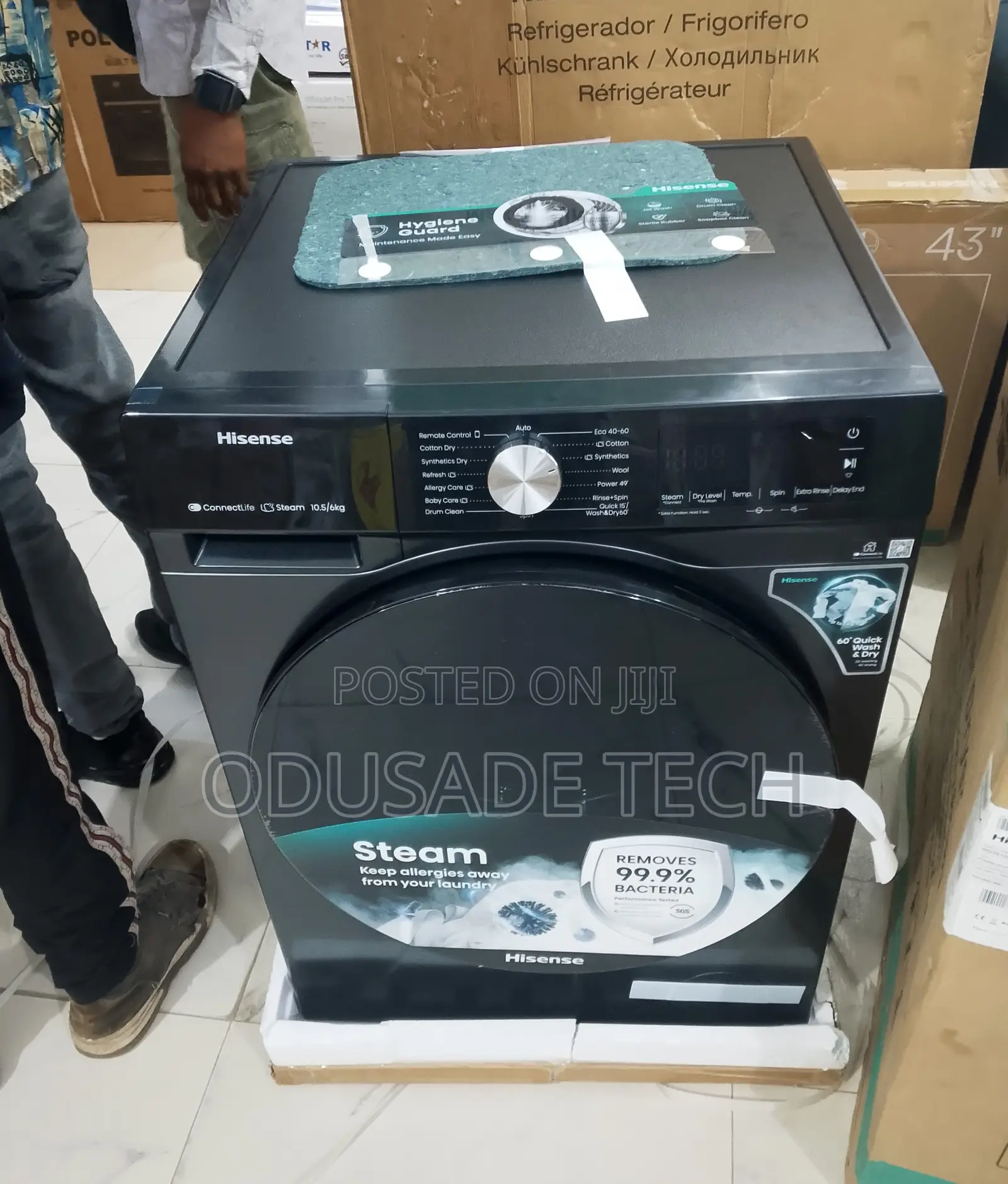 Smart Hisense 10.5kg Automatic Washer