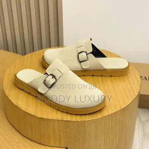 Zara Men’S Mules Shoes – Suede Designer Slip-Ons