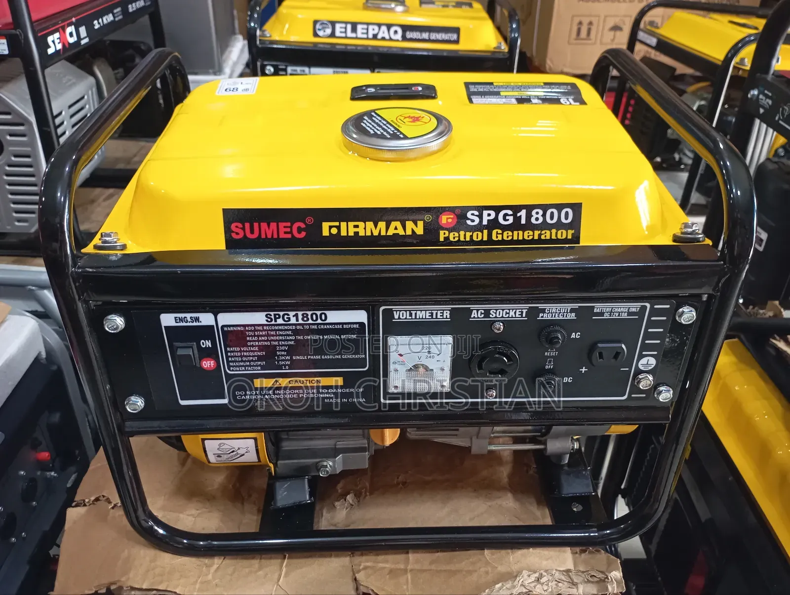 Sumce Firman Generator Spg1800