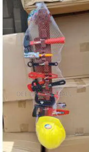 Complete Kid Engineer Play Set With Helmet and Waist Belt