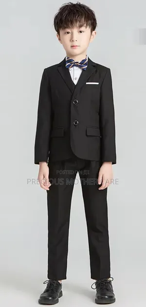 Lovely Quality 3pics Kids Black Suit