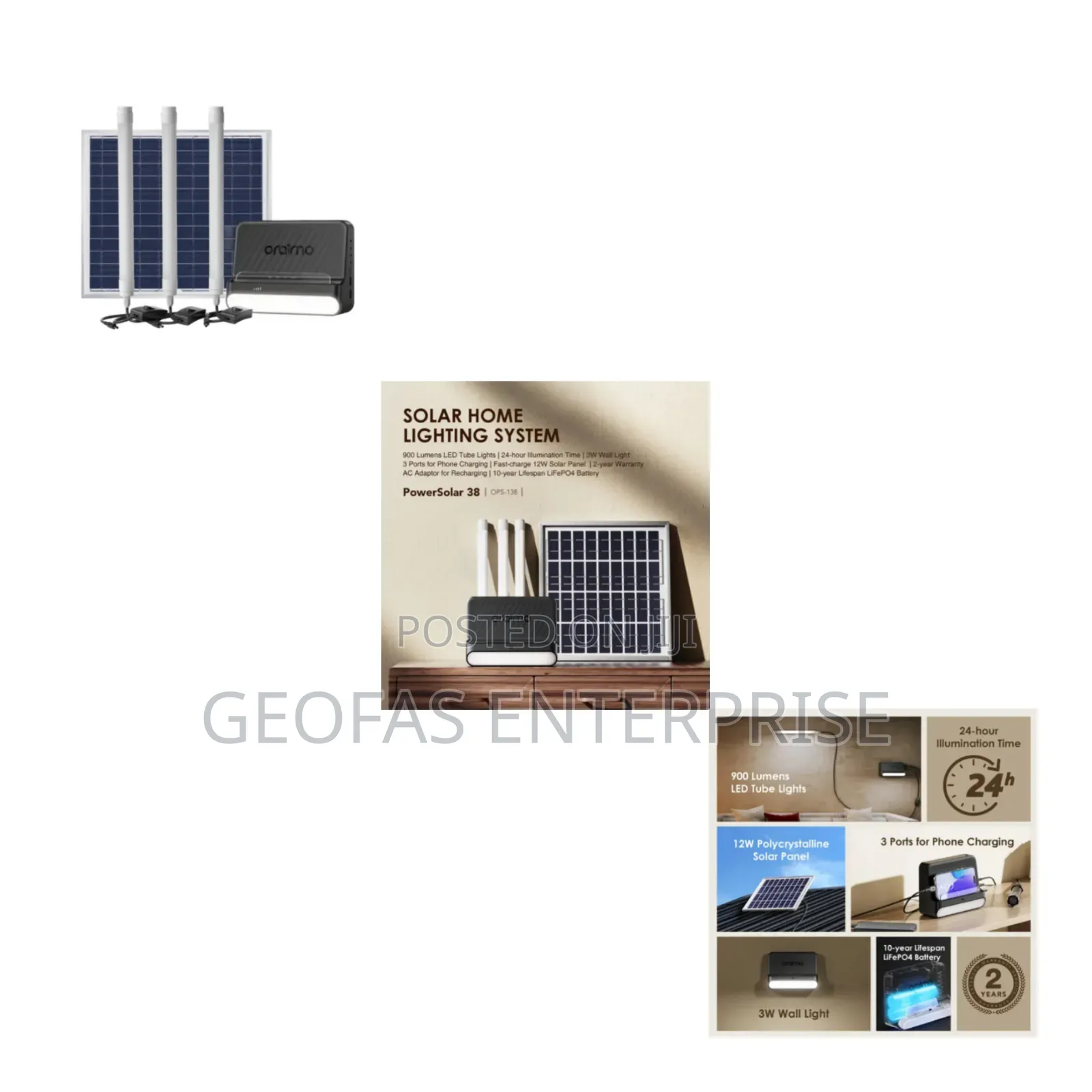 Oraimo Powersolar 38 12w Home Lighting System