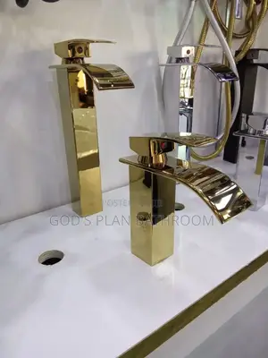 Gold Water Fall Basin Mixer