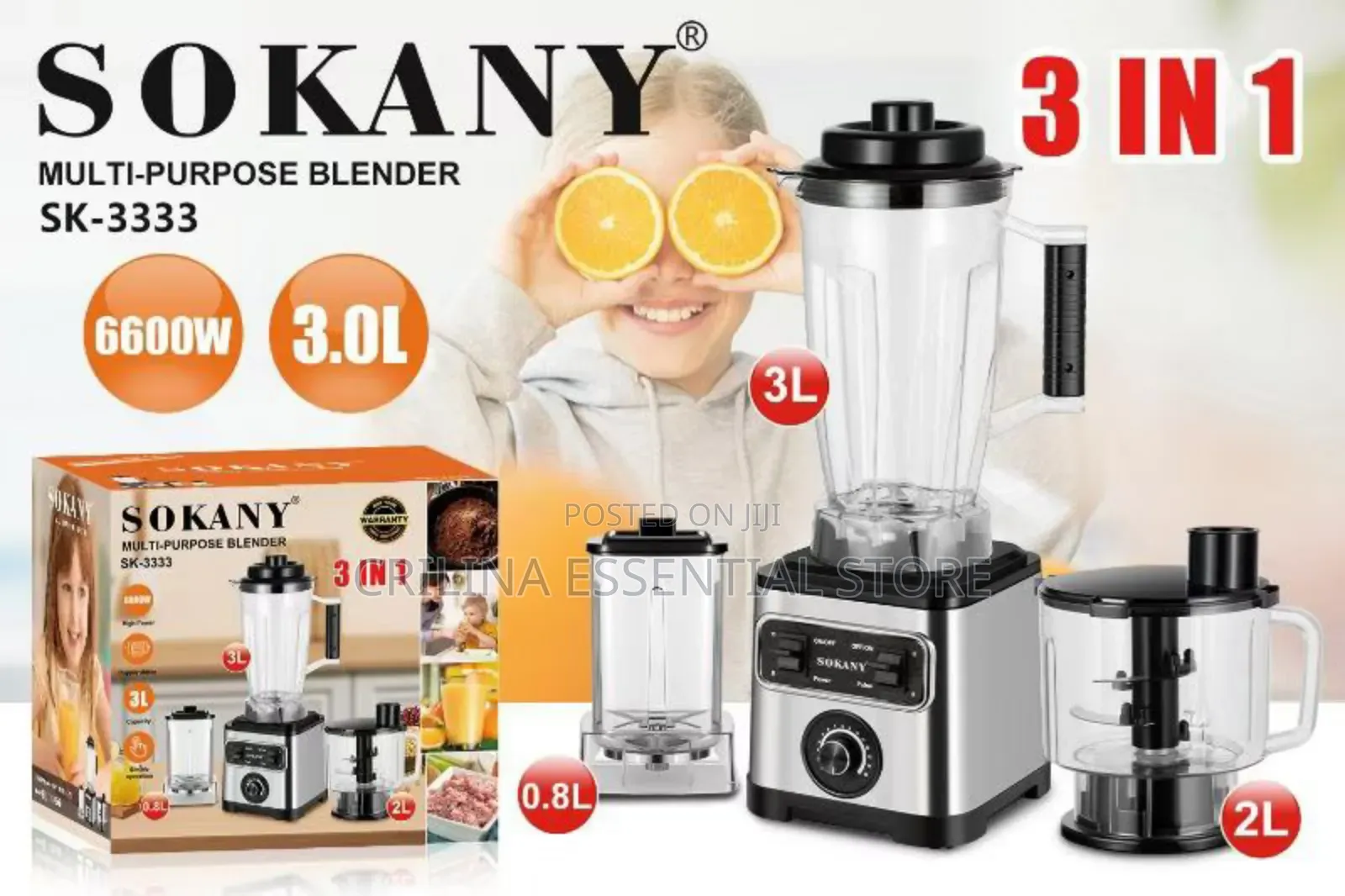Sokany Multi-Purpose Electric Blender