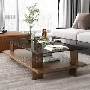 Transparent Glass Nordic Coffee Table Corner Unique Table Aesthetic