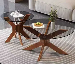 Double Sided Round Tampered
Glass Center Table