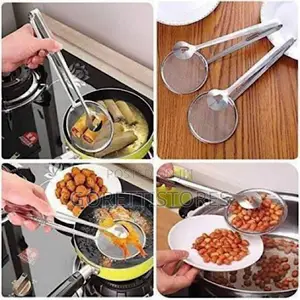 2in1 Food Tong and Mesh Strainer