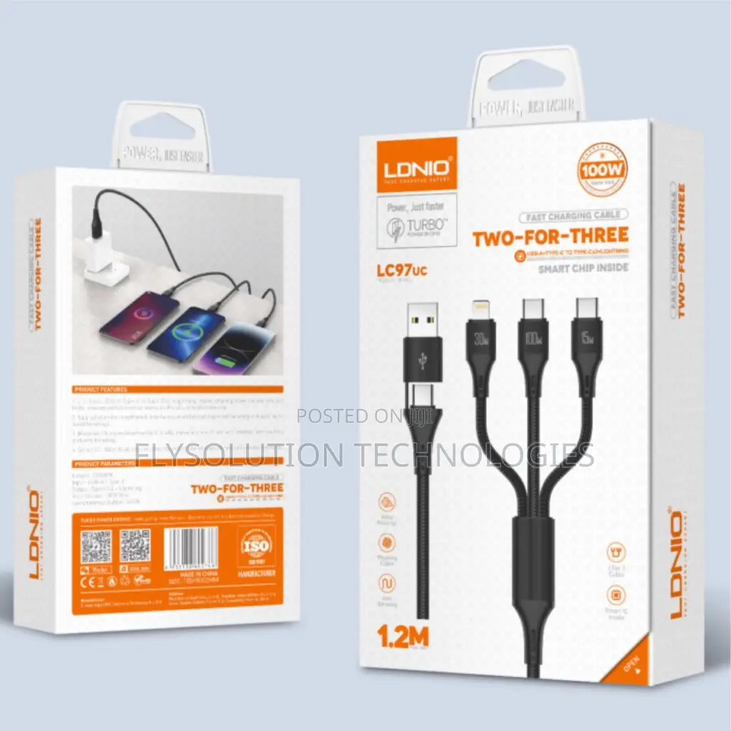 Ldnio Lc97uc Two-for-Three 100w 1.2m Fast Cable
