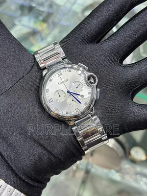 Cartier Fully Functional Chronogrqph Wristwatch Non Ttarnish Steel