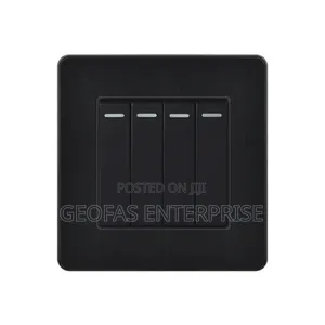 10 Pics Super High Voltage 4 Gang Long Button Wall Switch