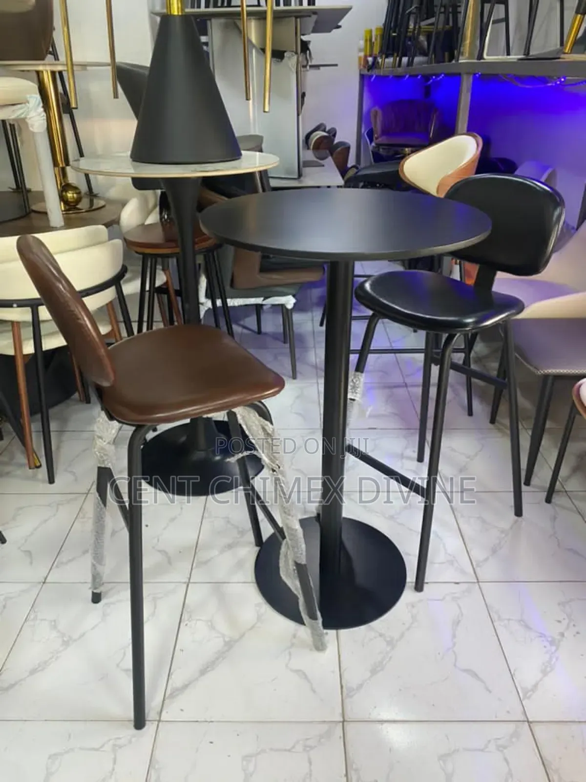 Modern High Table and Chairs